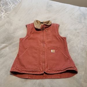 Carhartt vest size small red/salmon color